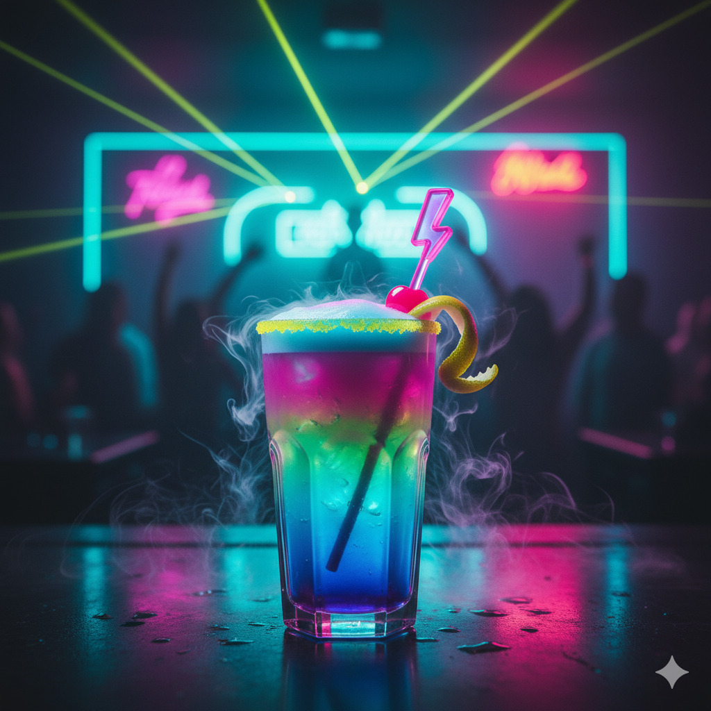 Miniatura: Egzotyczny koktajl na barze